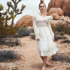 Vintage 1970’s gauzy two piece set from Gunne Sax by Jessica McClintock